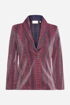 Blazer Mit Glitzereffekt