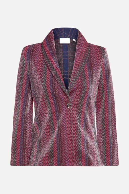 Blazer Mit Glitzereffekt
