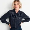 Bluse Mit Schleifenkragen