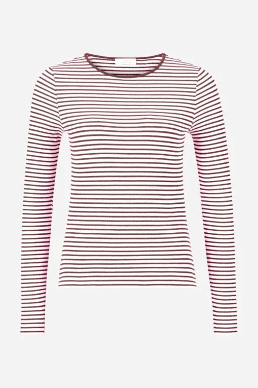 Bodycon-Longsleeve Mit Streifen
