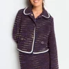Bouclé-Jacke Mit Bubikragen