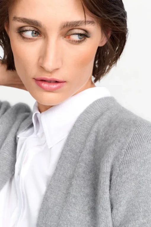Cardigan In Softem Wollmix