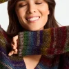 Cardigan Mit Bunten Kristallknöpfen