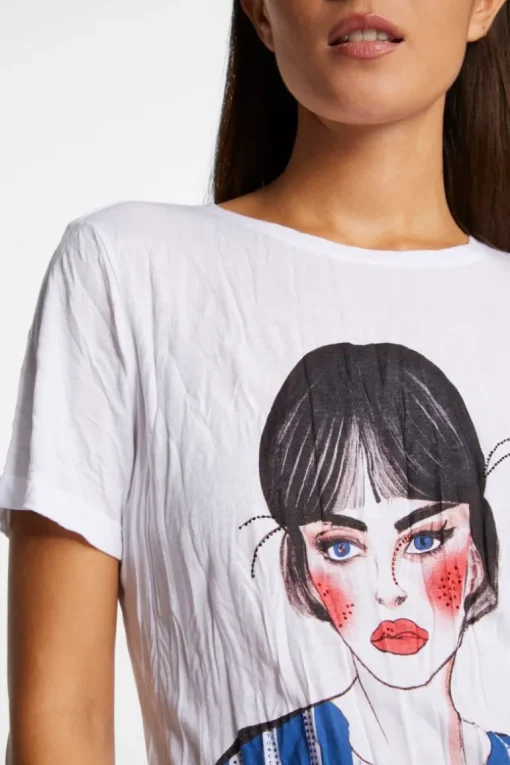 Crinkle-T-Shirt