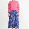 Grobstrickpullover Mit Rundhalsausschnitt