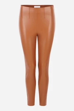 Knöchellange Kunstleder-Leggings
