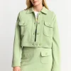 Kurze Jacke Mit Taschen