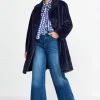 Mantel Aus Weichem Fake Fur