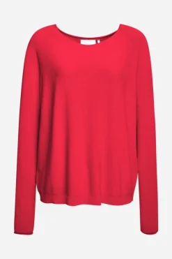Pullover Mit U-Boot-Ausschnitt