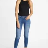 Rib-Top In Bodycon-Fit