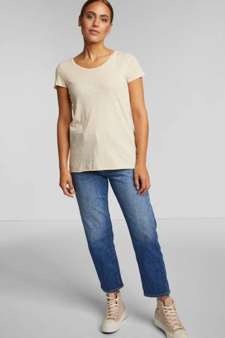 Slub-T-Shirt Aus Baumwolle