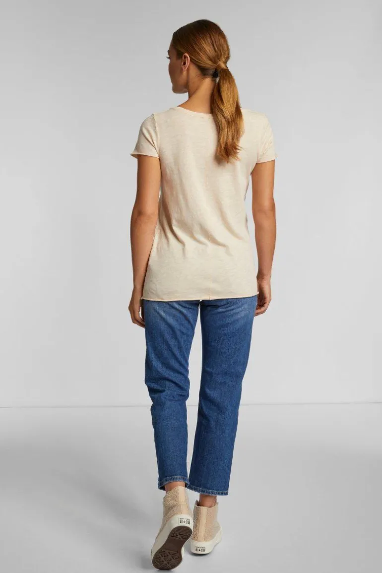 Slub-T-Shirt Aus Baumwolle