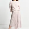 Strickpullover Mit überschnittenen Schultern