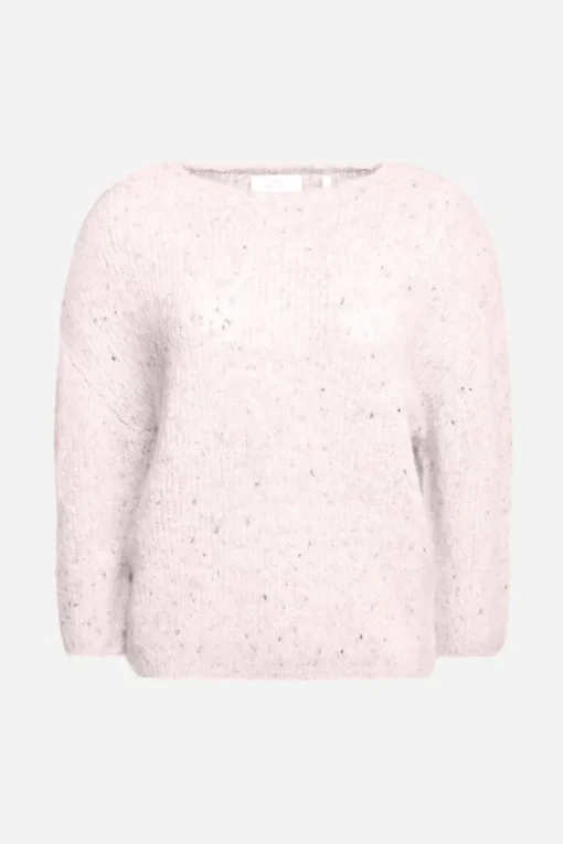 Strickpullover Mit überschnittenen Schultern
