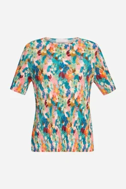 T-Shirt In Crinkle-Optik